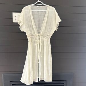 La Vie En Rose Aqua White Cover-Up